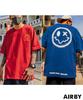 Airby Short Sleeve with Smile Back Perfect for and Casual Available In XXL and XXL Stylish and Perfect for Adults and Men's T-Shirt Print, Loungewear,