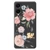 For Samsung Galaxy A07 4G Case Big Flowers Pattern Printing Straight Edge TPU Phone Back Cover
