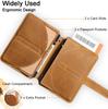 Passport Case Leather Passport Book Cover Passport Holder for Traveling Families Genuine Leather Travel Wallet Passport Holder for Men and Women
