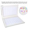 Nail Display Chart, 160 Slots Nail Gel Polish Organizer Color Card Nail Polish Color Display Chart Book Nail Swatch Book Nail Art Practice Card(Blue)