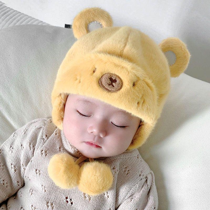 Cozy Winter Baby Ear Protection Hat - Unisex Plush Hat for Infants