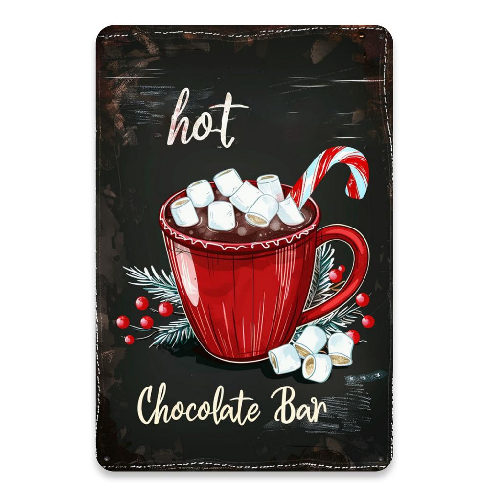 PCS  Vintage Metal Signs Festive Tin Wall Art for Home Bar Farmhouse The Ultimate Holiday Gift for All