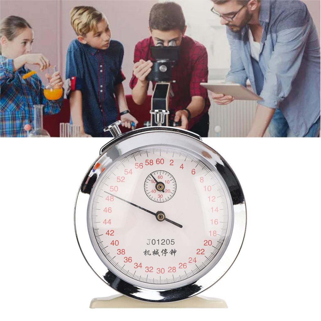 Cronometro meccanico rotondo 0,2s 60 secondi Timer di conteggio sportivo per esperimenti fisici in esecuzione C