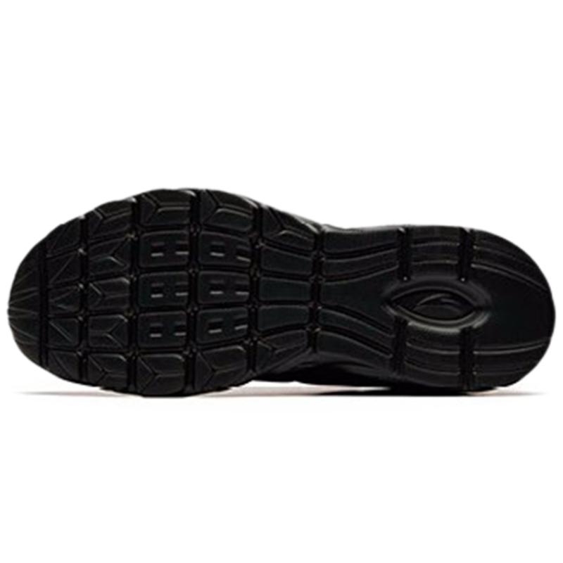 Anta Fabric Cushioning Slip Resistant Abrasion Resistant Lightweight Low top Casual Running Shoes Men's Black Sneakers 91835529-6