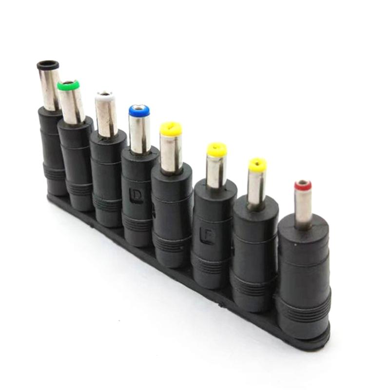 5,5x2,1mm für Notebook Laptop DC Stromladegerät Netzteil Adapter Spitzen Stecker Buchse zu 8 Stecker für Laptop Notebook