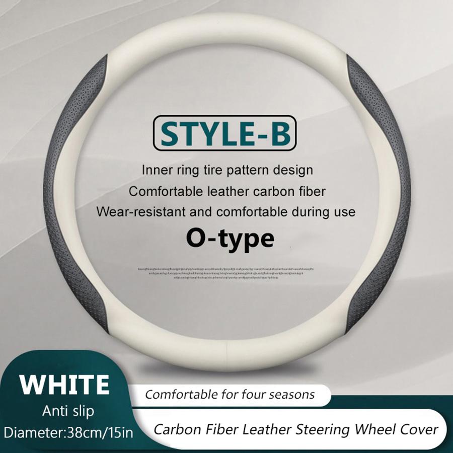 38cm/ 15in Carbon Fiber Car Steering Wheel Cover For Genesis GV60 GV70 GV80 G80 G70 G90 2025 2025 Breathable Auto Decoration