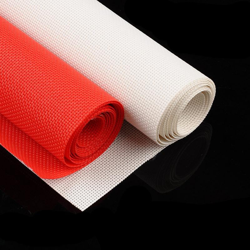 

White/Red 14CT Embroidery Aida Cloth Fabric Cross Stitch Aida Cloth Fabric Aida Plastic Cloth For DIY Handmade Embroidery белый