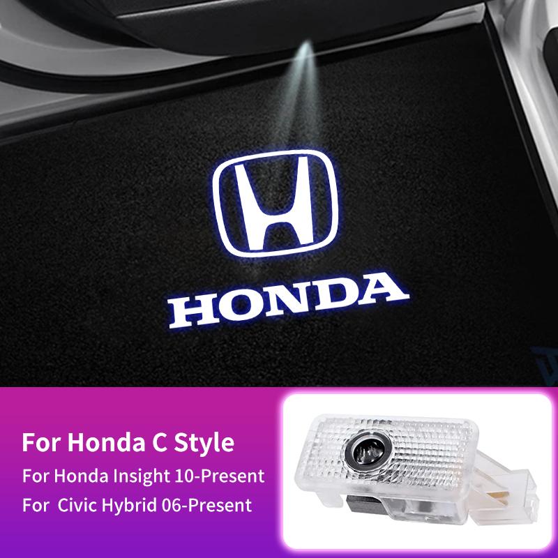 Car Door Welcome Light Luxury LED Welcome Lamps Interior Accessories For Honda Civic Accord CRV Fit Jazz Transalp CBR Cb500x XI6
