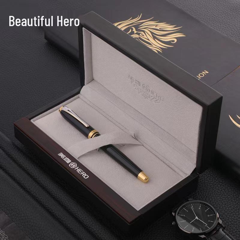 HERO 756 Gold Iridium Nib Fountain Pen - Business, Office, Student Writing, High-Grade Gift Box