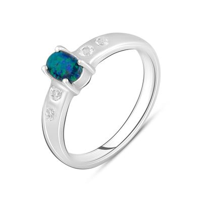 Silver Ring with Opal 0.396ct (2125310)