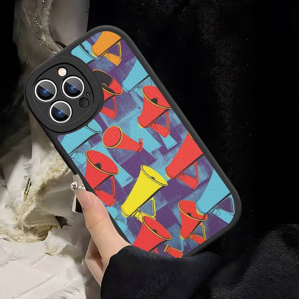

Andy Warhol Art Phone Case For IPhone 16 15 14 13 12 11 Pro Max Plus Leather Cover iphone XS MAX