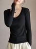 Moisturewicking Modale Long Sleeve T Shirt For Women With Slim Fit Comfort For Autumn Casual Wear
