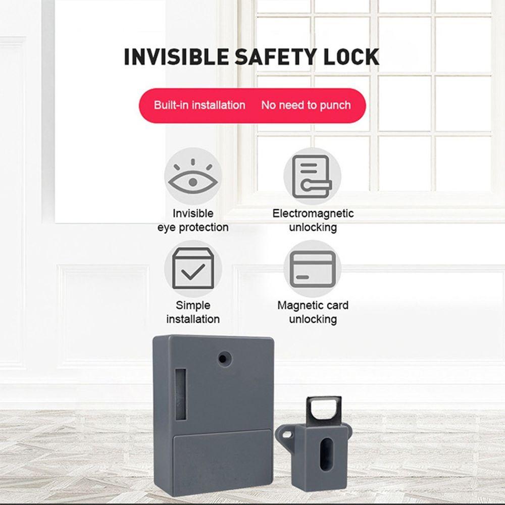 Useful Hidden Electronic Lock Keyless Smart Invisible Sensor Lock Unisex Safety Lock Wardrobe