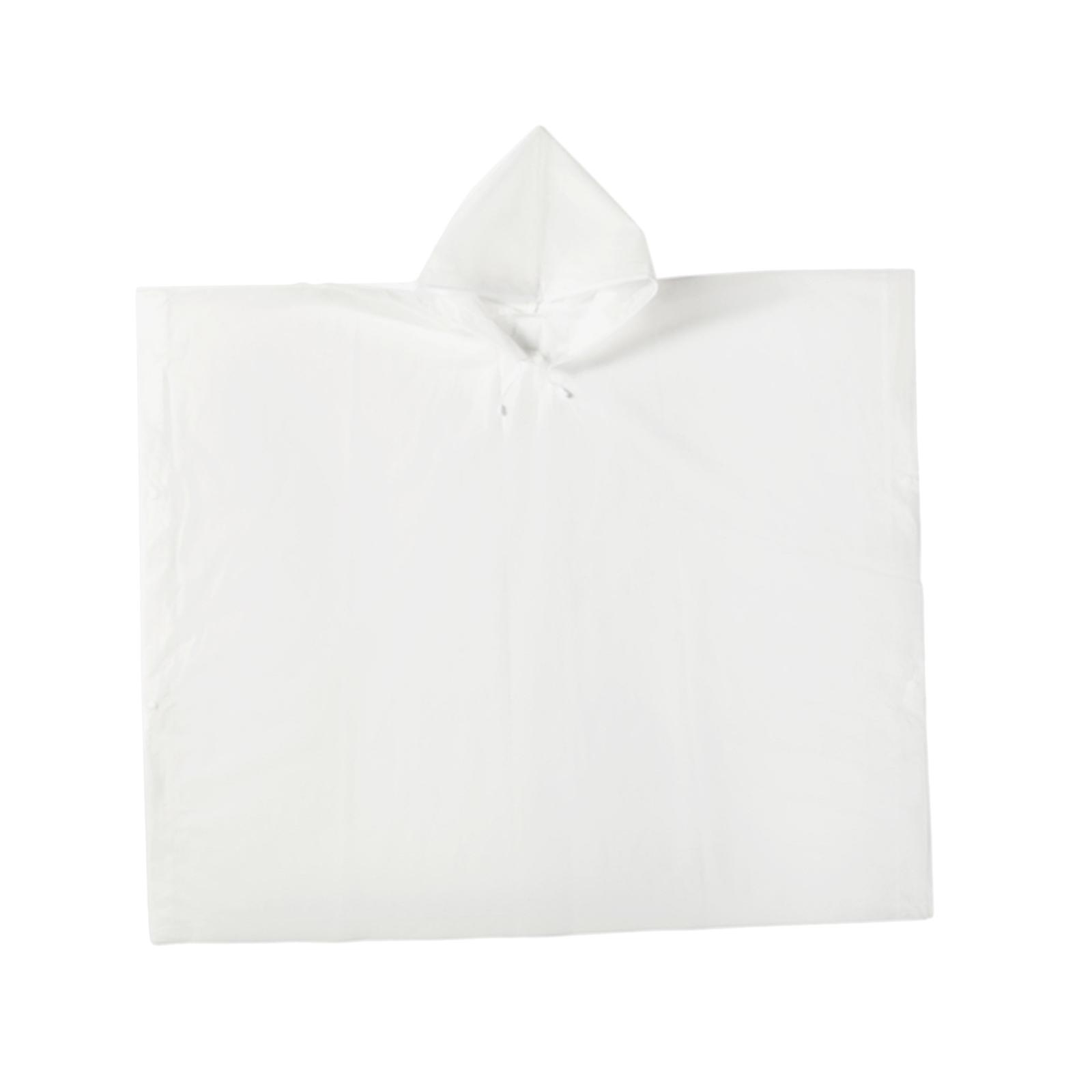 Детский дождевик Детский дождевик с капюшоном Многоразовый Удобная дождевая куртка Дождевая одежда белый