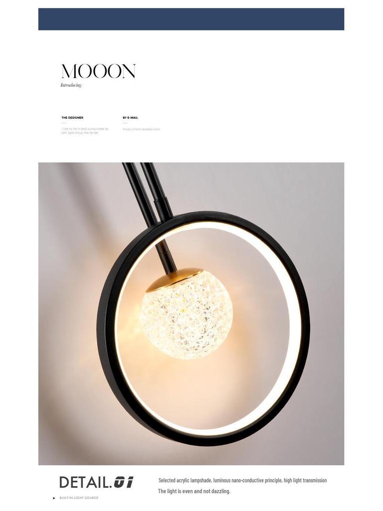 Minimalist Luxury Bedside Wall Sconce for Bedroom and Living Room