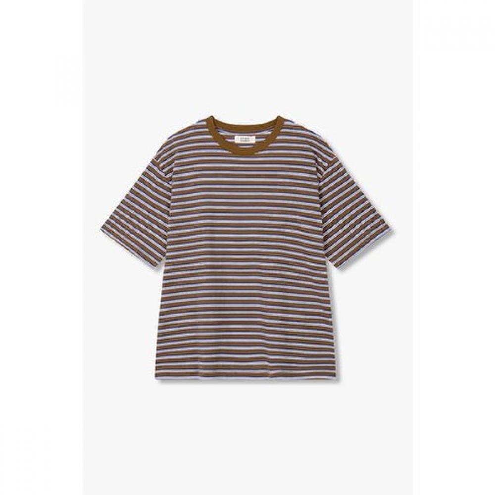 STudio Tomboy Round Neck MulTi STripe T shirT 9176322985 navy/OS
