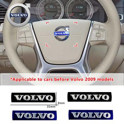 For Steering Wheel Sticker 35mmx8mm Car Badge Sticker For Volvo XC90 XC60 XC40 S60 V90 S40 V40 V60 S80L Before 2009 Volvo