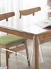 Transparent Thin Soft Tablecloth Protective Cover Pad Waterproof Oil Resistant PVC Plastic Film Tablecloth Rectangular Round Hanging Dining Tablecloth
