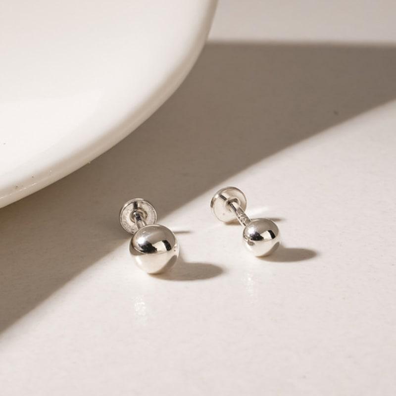 JEWNEL (1+1)Silver 925 Silver Ball Labret Piercing (2 Sizes)