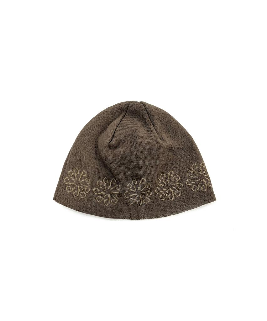 9999ARCHIVE Linking Flower Jacquard Beanie