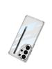 Samsung S26 Ultra Transparent Air Cushion Phone Case with Pen Slot - Ultra-thin, Solid Color, Anti-fall Protective Cover