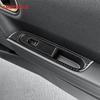 Weißes Carbonfaser-Aufkleberpanel für Mini Cooper S F66 2024 2025 Auto Tür Fensterheber Schalter Rahmen Innenraum Auto Teile LHD RHD