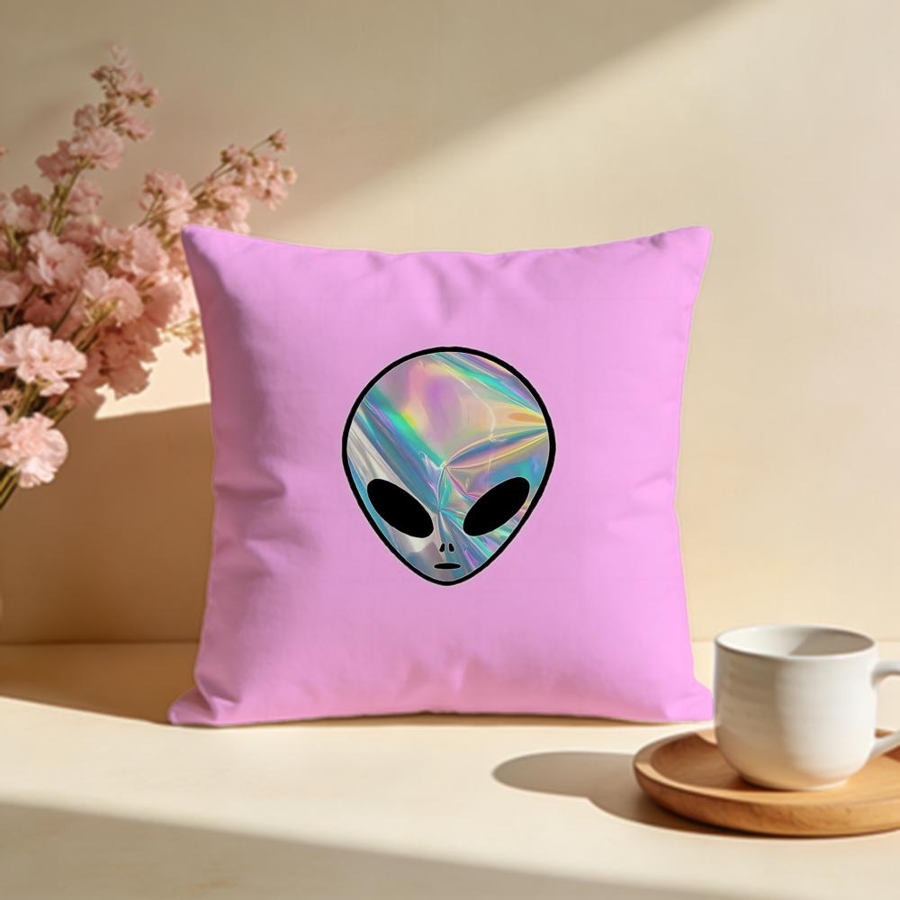 Whimsical Dreamy Aliens Cushion Cover Soft Pillow Cases for Home Bedroom Living Room Sofa