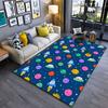 Cute Colorful Space Exploration Carpet Yoga Living Room Room Decor Children's Crawling Mat Doormat Area Rug Games Mat