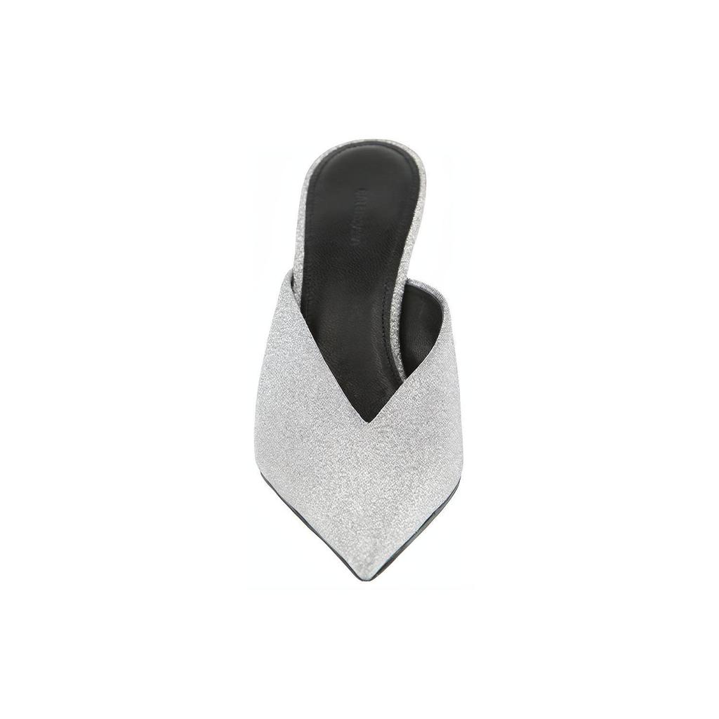 Balenciaga Glitter Knife Slingback 'Silver' Women's 579279WA7018163