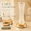 Touch Control Crystal Table Lamp Three Color Lighting LED Table Lamp LED Night Light  Birthday Gift