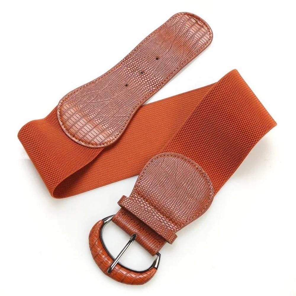 Cloth Stretchy Cummerbunds Leopard Print Wide Waist Belt Slimming Female Waistband Dress