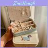 Insulated Leather Jewelry Box With Multiple Compartments For Gift Giving And Travel
