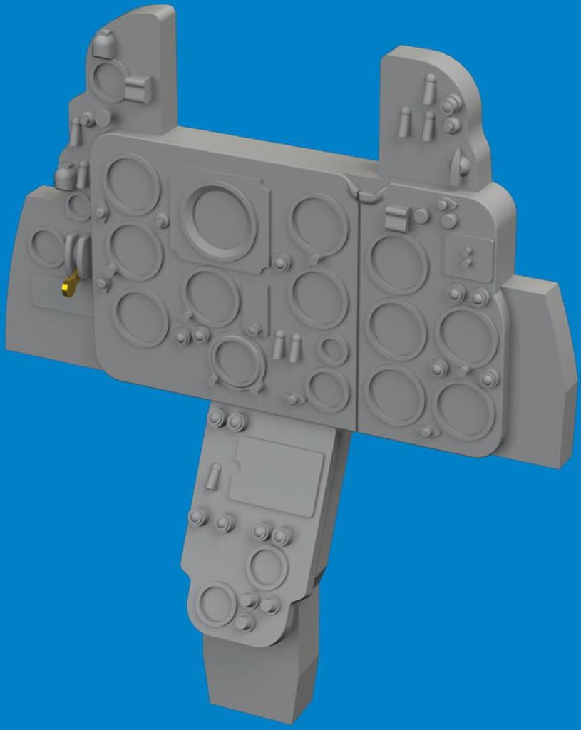 Eduard 1/48 Scale Look MiG-21F (Gray) Instrument Panel (for Eduard) Plastic Model Kit Parts EDU644329 (Airplane)