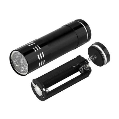 Mini Alüminyum Çok İşlevli UV Ultra Violet 9 LED El Feneri Torch Işık Lambası