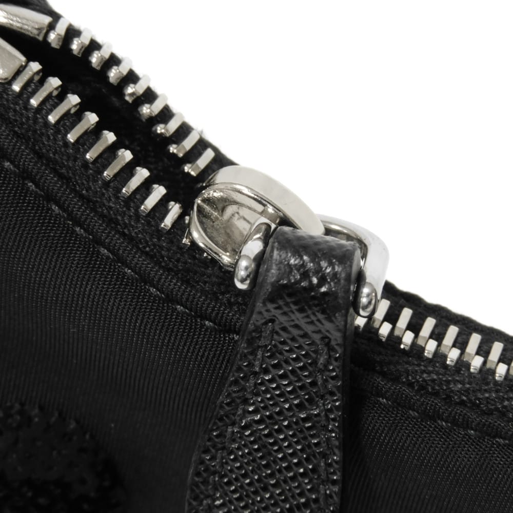 Used 11569 Re-Edition 2005 Re-Nylon Polka Dot Bag 1BH204 7921 Sequin Chain Triangle Logo Black Women's from Japan