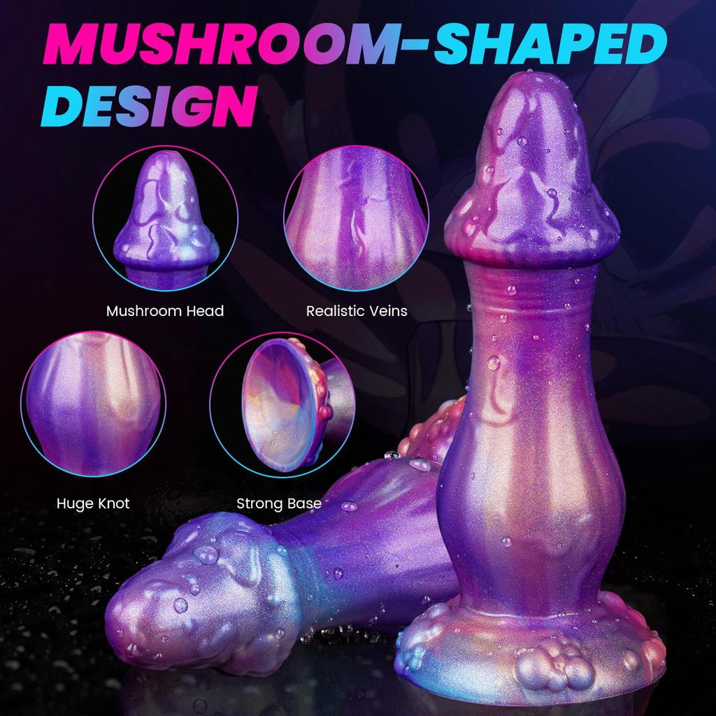 Vibrant Silicone Anal Plug and Deformed Phallus for Men and Women