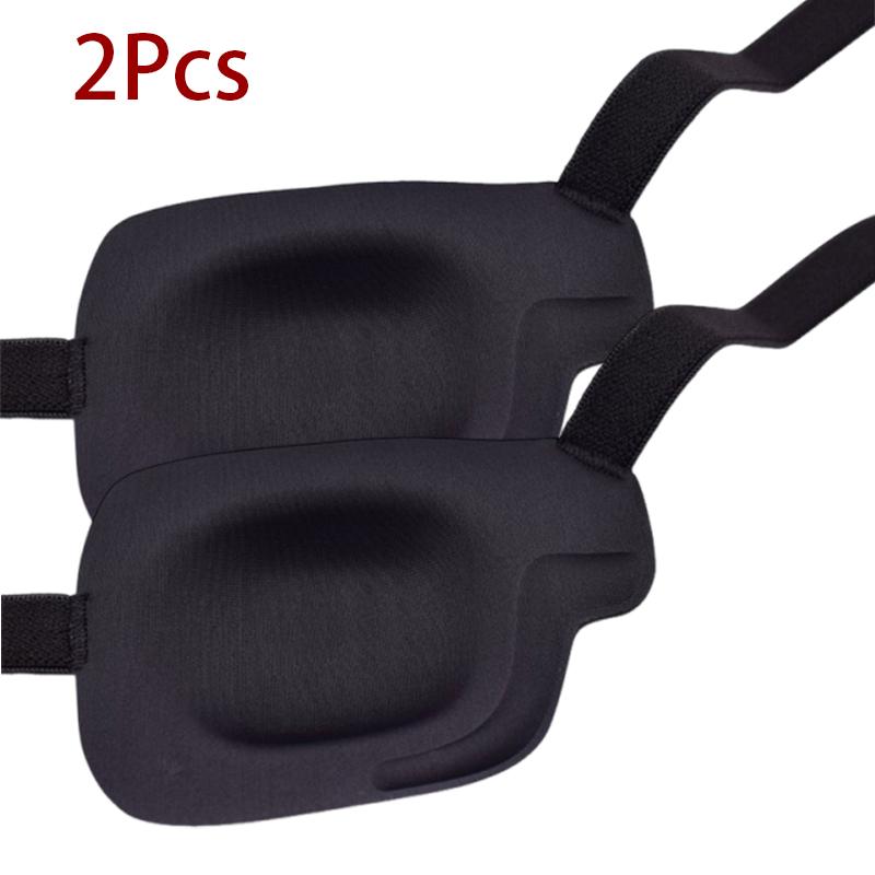 1/2/3/4/5PCS Black Single Eye Patch Adjustable 3D Foam Groove Eyeshades For Lazy Eyes Medical Use Concave Eye Patch
