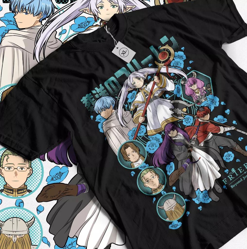 Frieren Tričko Konec cesty Fern Stark Dívka Anime Dárky Tričko Všechny velikosti