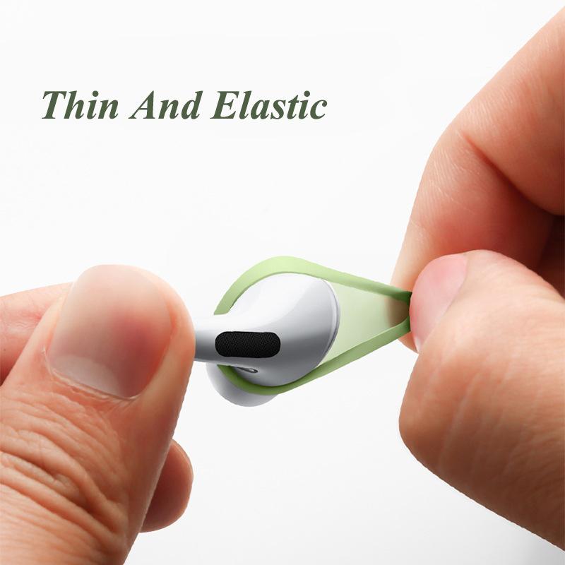 1Pair Silicone Ear Pads For Airpods Pro 1/2 Case Wireless Earphones Protective Ear Caps Covers Airpods Pro 1/2 Earpads Eartips