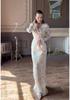 2025 Winter French Retro Light Luxury Long Sleeve Skirt Set