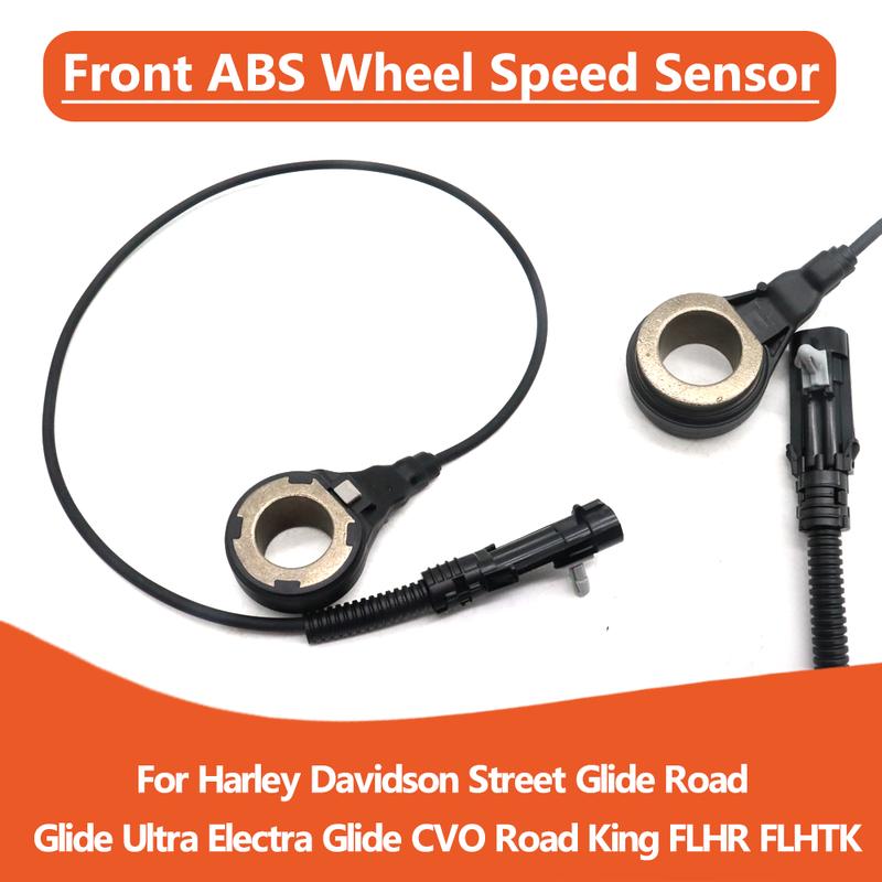 Front ABS Wheel Speed Sensor Assy For Harley Davidson Street Glide Road Glide Ultra Electra Glide CVO Road King FLHR FLHTK