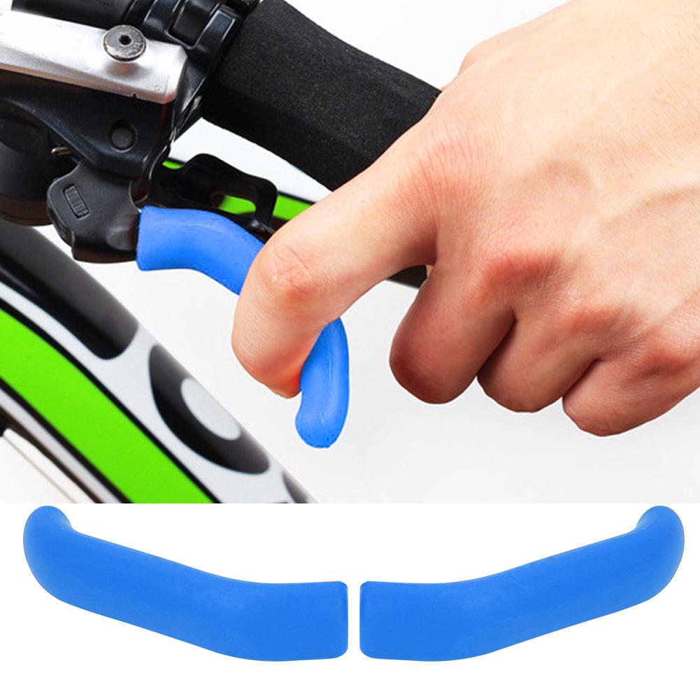 1Pair Folding Bicycle Mountain Bike Handlebar Silicone Anti Skid Shock Absorbing Grip Cover