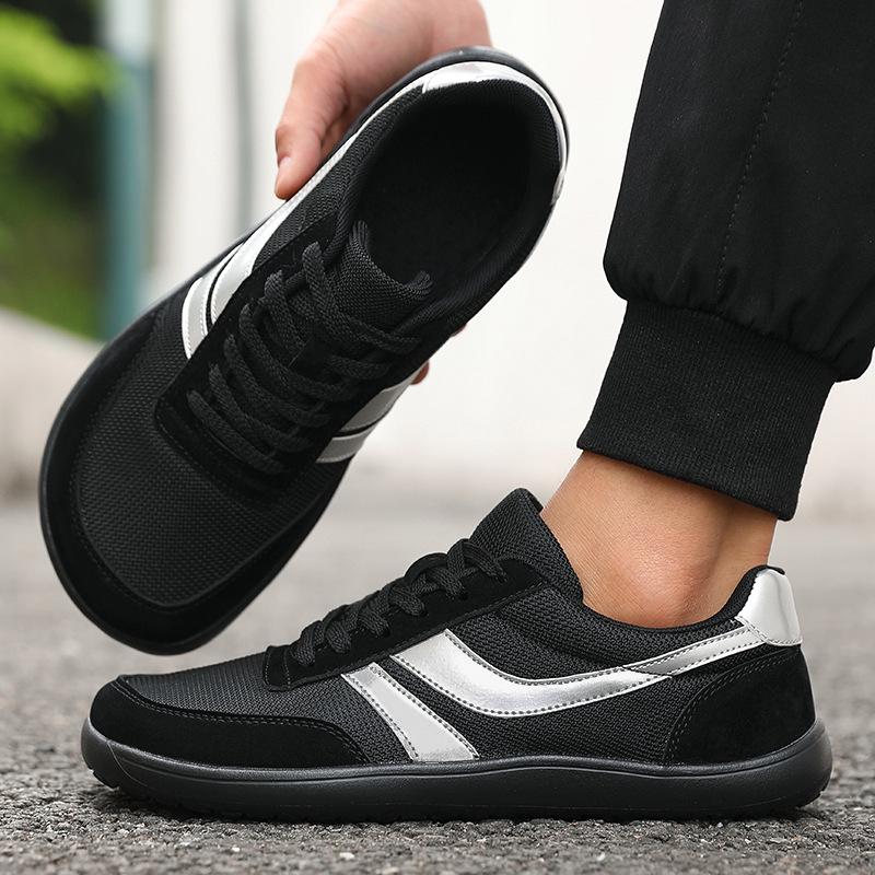 Unisex Wide-Fit Barefoot Sneakers – Breathable Casual Mesh Shoes for Men with Wide or Fat Feet