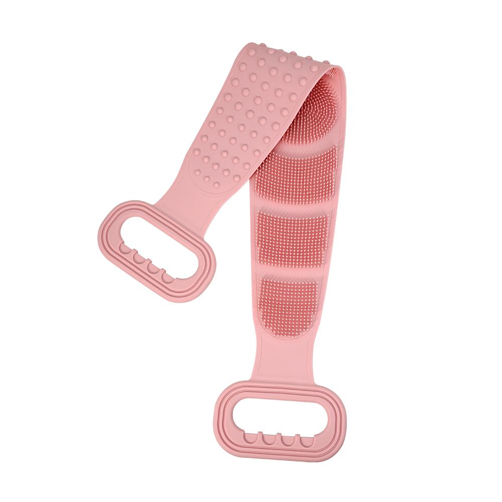 Body Silicone Brush Scrub Exfoliating Back Scrubber Bath Belt  Extended Skin Clean Brushes for Men Women Bath Scrub Clean Tool