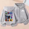 New Fortnite Game Printed Children's Leisure Cartoon Long Sleeve Autumn/Winter New Teenager Zipper Sweatshirt Hoodie
