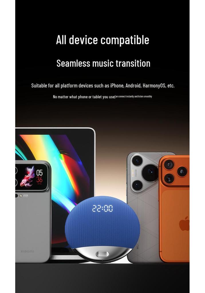 S3 Smart Sleep Pillow Bluetooth Speaker with Digital Display and Long Battery Life