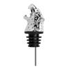 Zinc Alloy Animal Head Wine Pourer Resuable Bar Tool Alcohol Pourer Silver 3D Animal Wine Bottle Dispenser Party