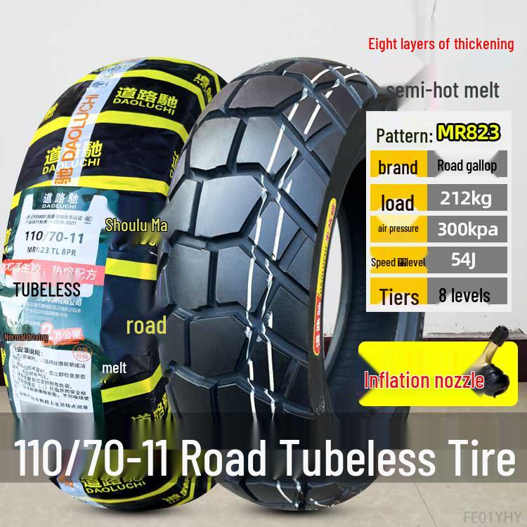 Zhengxin Electric Vehicle & Motorcycle Tire 90/80-11, 110/70-100 Vacuum Tire for Road Riding