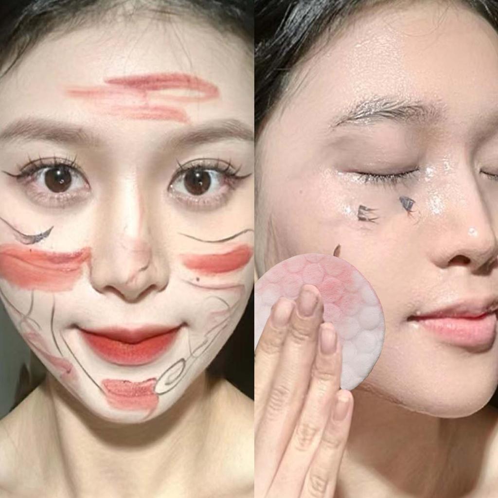 Disposable Soft Circular Makeup Remover Pads Doubles Sided Breathable Cotton Pads for Daily Facial Cleaning Nail Polish Remover