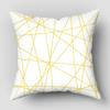 Nordic Yellow Black Abstract Geometric Line Printing Pattern Cushion Cover Home Living Room Sofa Decorative